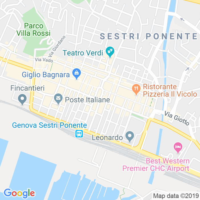 CAP di Via Ciro Menotti a Genova