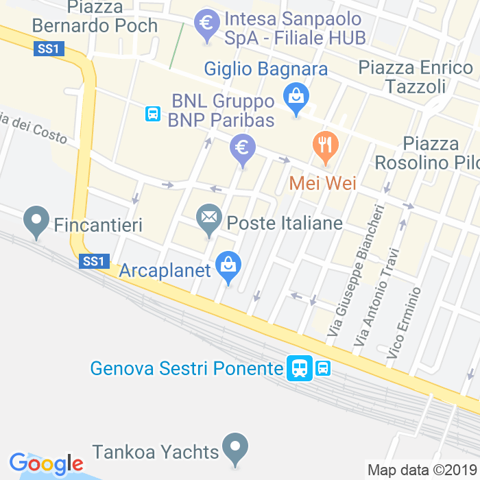 CAP di Via Pietro Mascagni a Genova