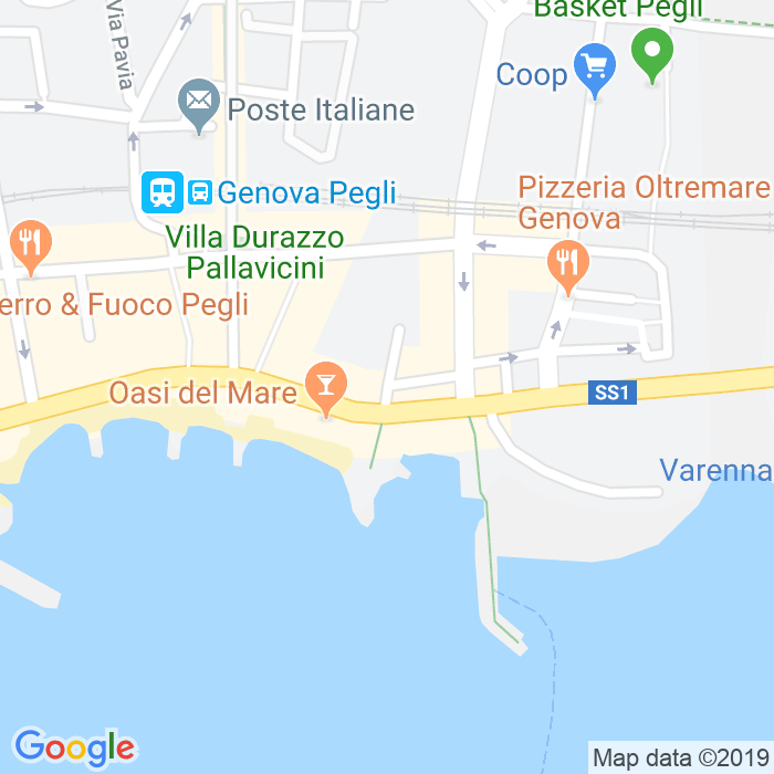 CAP di Via Mulinetti Di Pegli a Genova