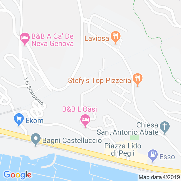 CAP di Via Antonio Gavino a Genova