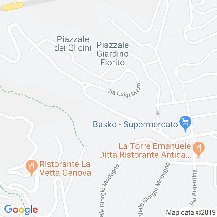 CAP di Via Luigi Rizzo a Genova