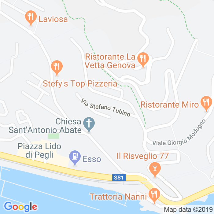 CAP di Via Stefano Tubino a Genova