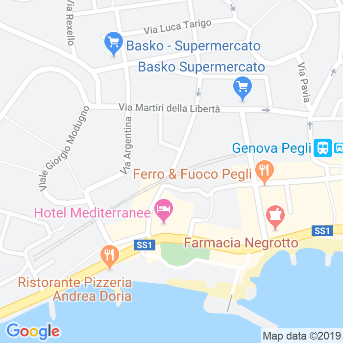 CAP di Via Teodoro Ii Di Monferrato a Genova