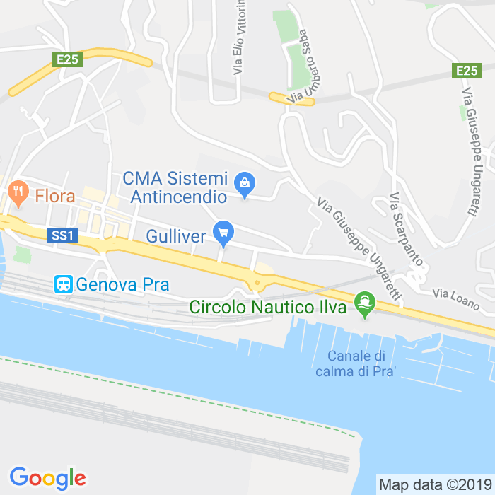 CAP di Via Gerolamo Ratto a Genova