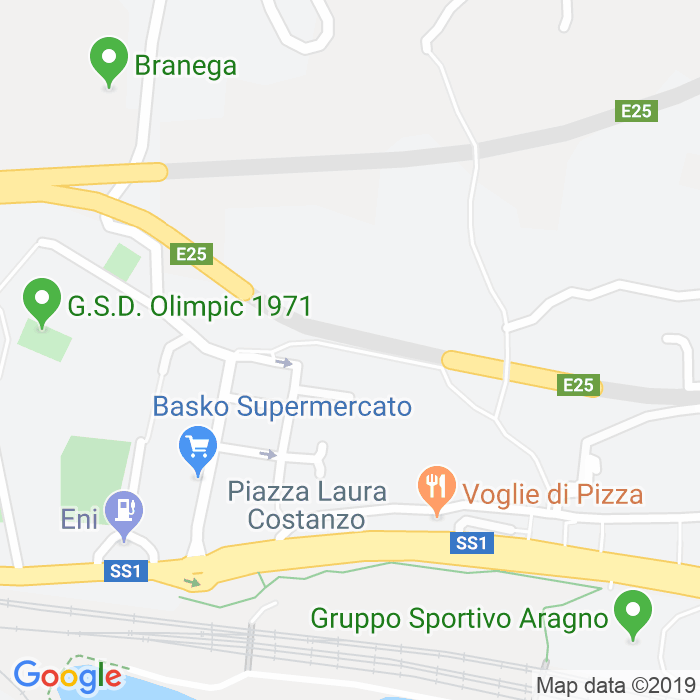 CAP di Via Inferiore Branega a Genova