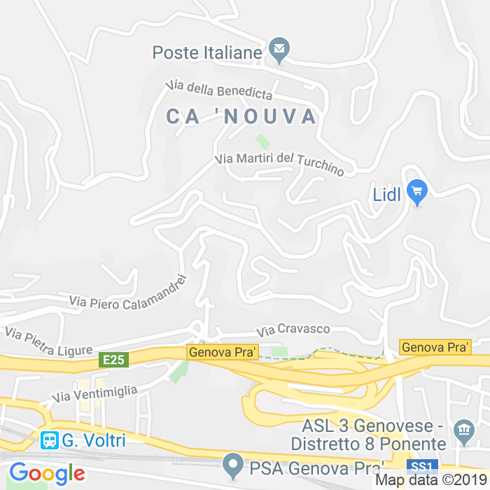 CAP di Via Martiri Del Turchino a Genova