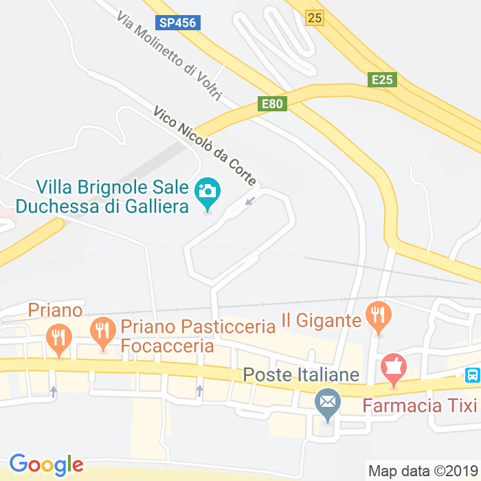 CAP di Giardini Caduti Partigiani Voltresi a Genova