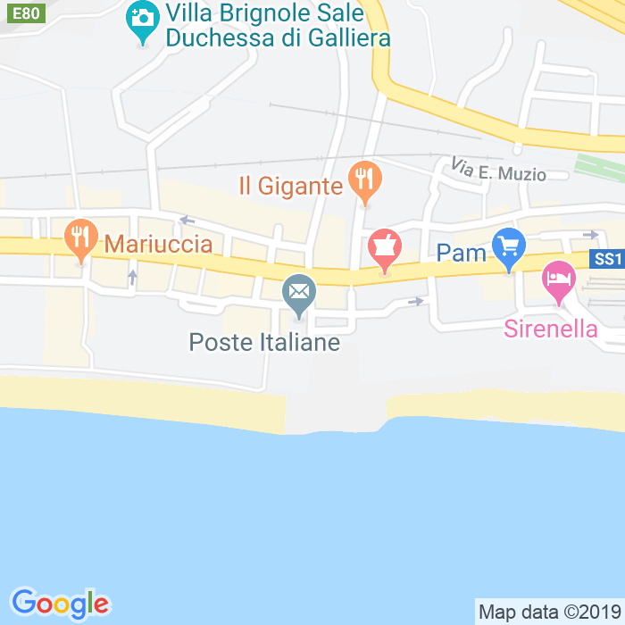 CAP di Piazza Villa Giusti a Genova