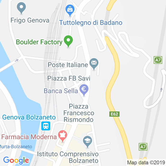 CAP di Piazza Giovan Battista Ferrari a Genova