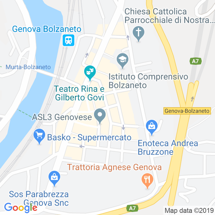 CAP di Via Carlo Stuparich a Genova