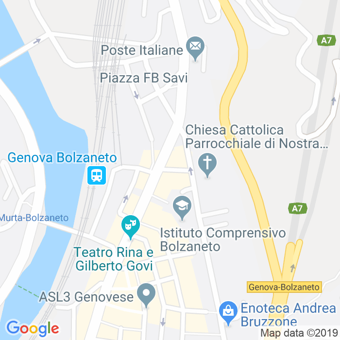 CAP di Via Fra'Giovanni Pantaleo a Genova