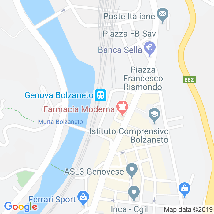 CAP di Via Giovanni Battista Custo a Genova