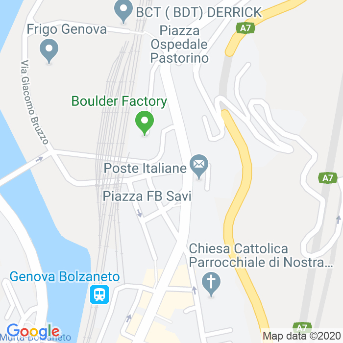 CAP di Via Luigi Boggiano a Genova