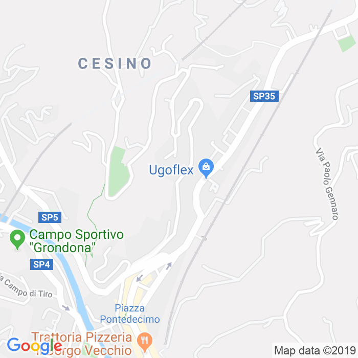 CAP di Via Benedetto Da Cesino a Genova