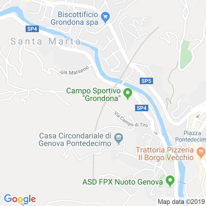 CAP di Via Campo Di Tiro a Genova