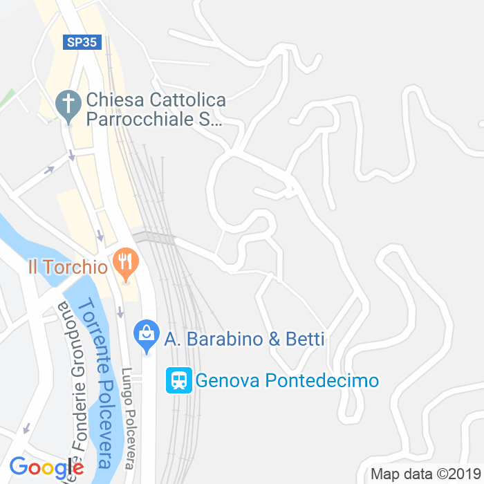CAP di Via Val D'Astico a Genova