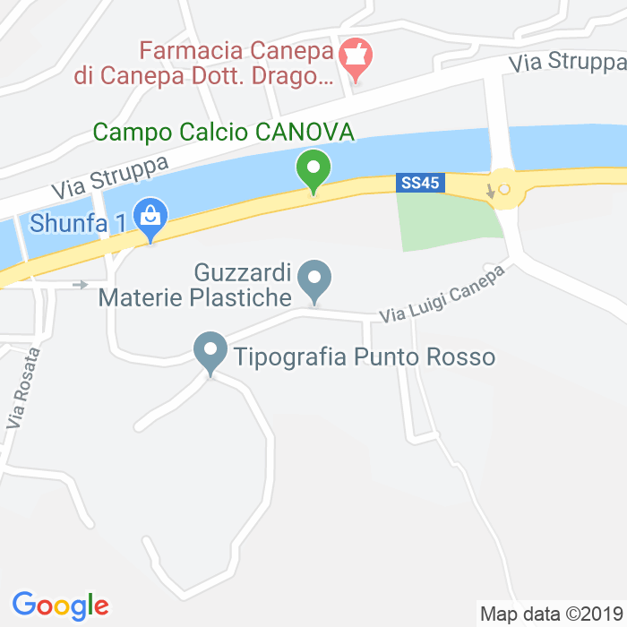 CAP di Via Luigi Canepa a Genova