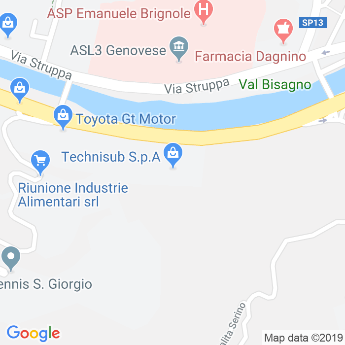 CAP di Via Privata Costa a Genova