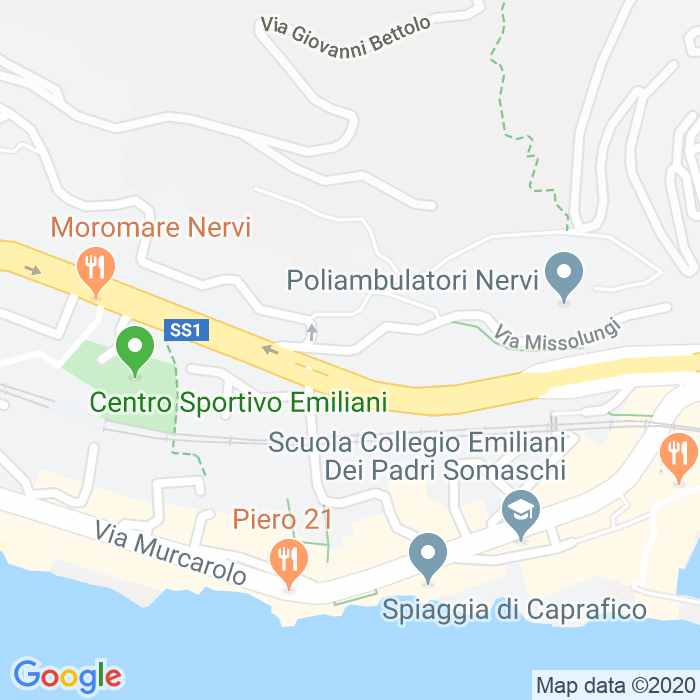 CAP di Via Missolungi a Genova