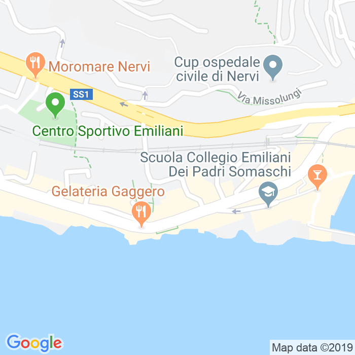 CAP di Via Santorre De Rossi Di Santarosa a Genova