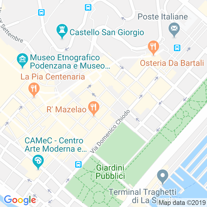 CAP di Via Galileo Galilei a La Spezia