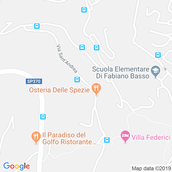 CAP di Via Della Costa Di Fabiano a La Spezia