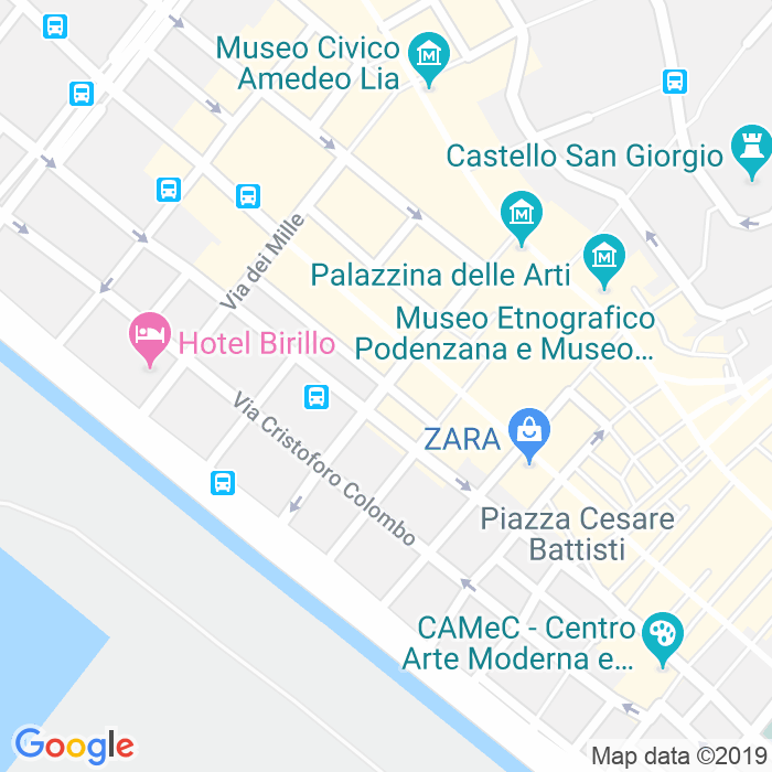 CAP di Via Lorenzo Gagliardi a La Spezia