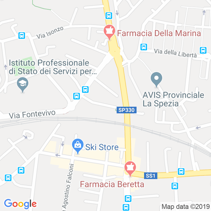 CAP di Via Vincenzo Croce Alsario a La Spezia