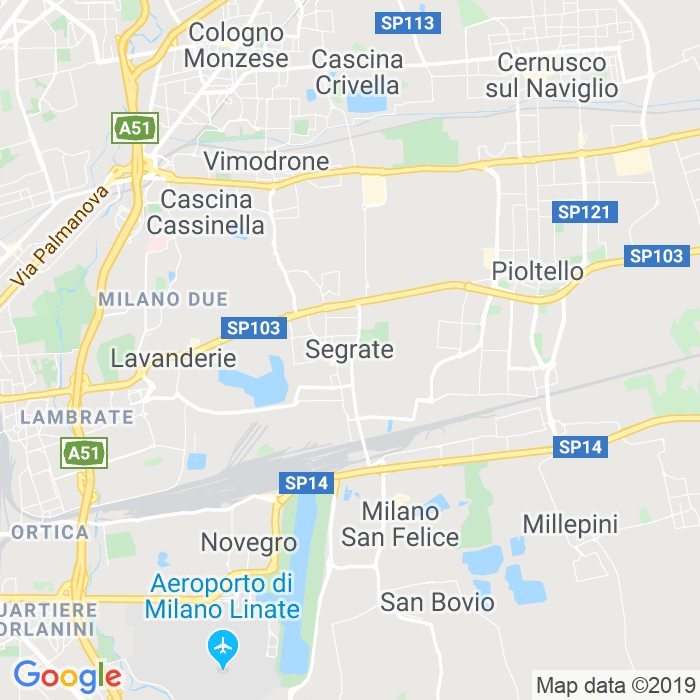 CAP di Segrate in Milano