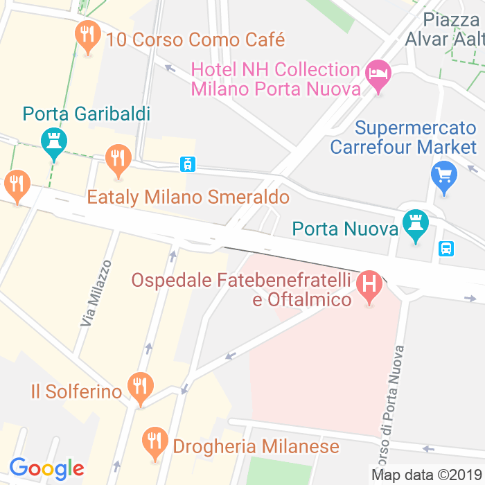 CAP di Bastioni Di Porta Nuova a Milano
