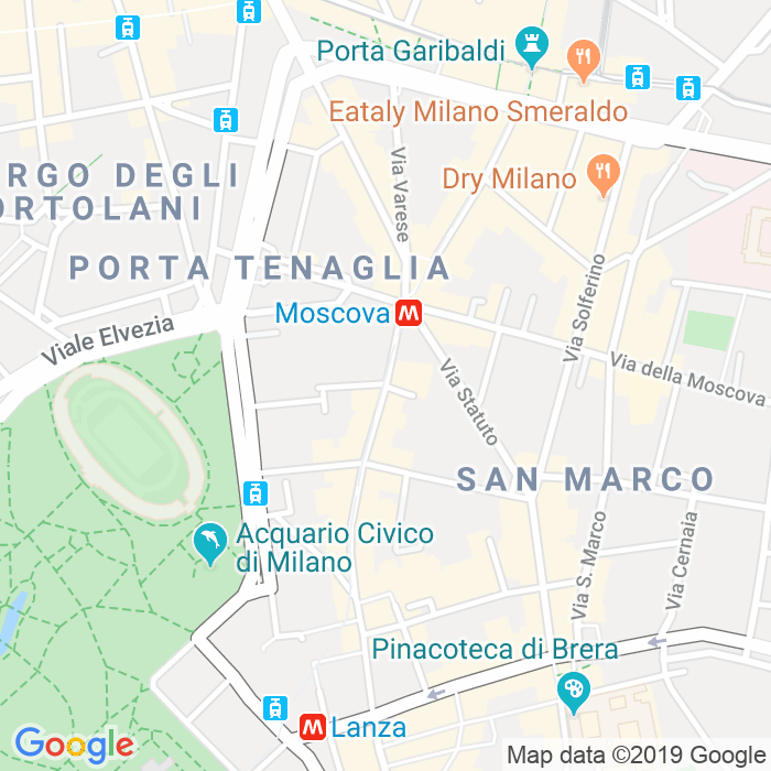 CAP di Corso Giuseppe Garibaldi a Milano