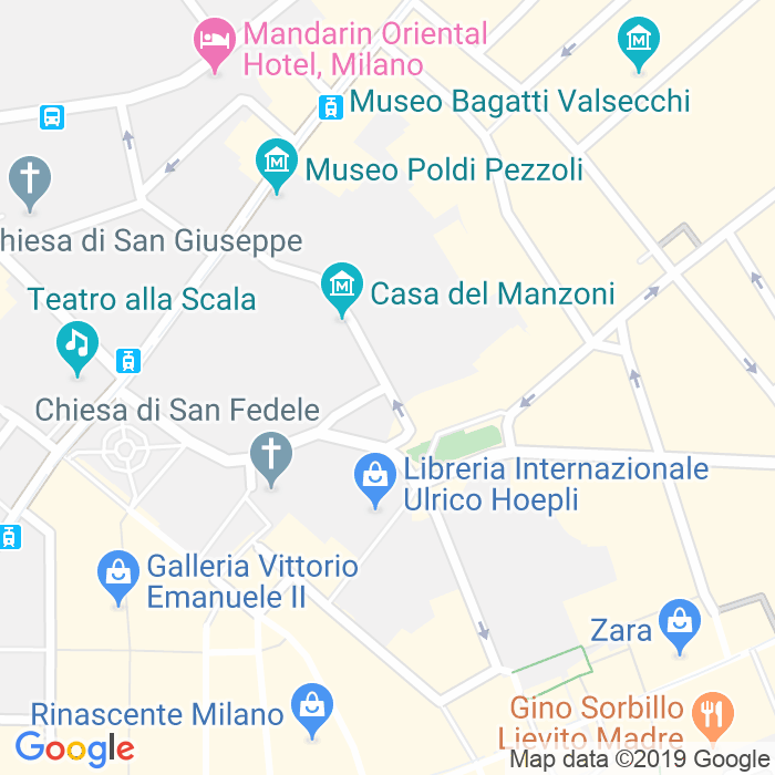 CAP di Piazza Belgioioso a Milano