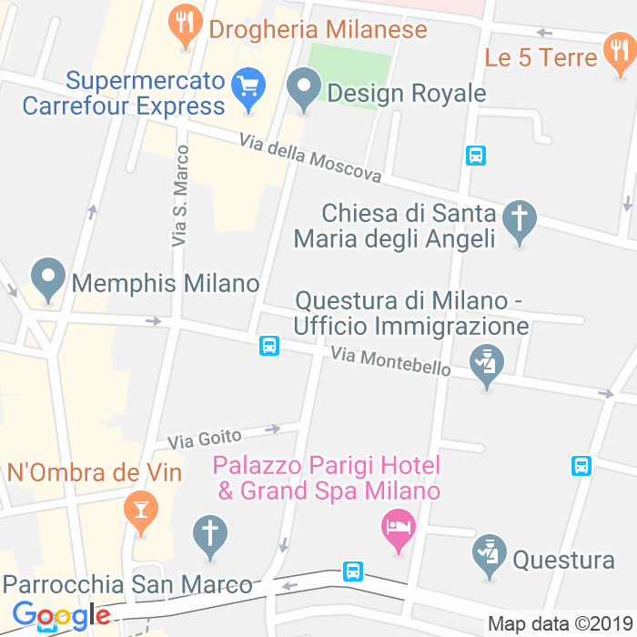CAP di Piazza Carlo Mirabello a Milano