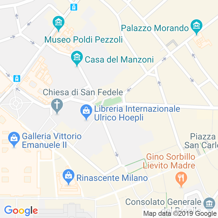 CAP di Piazza Filippo Meda a Milano