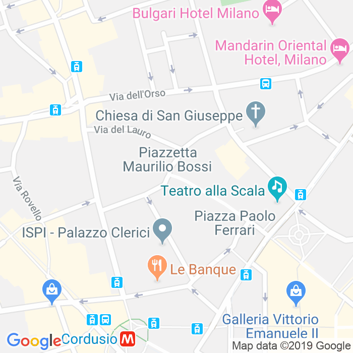CAP di Piazzetta Maurilio Bossi a Milano