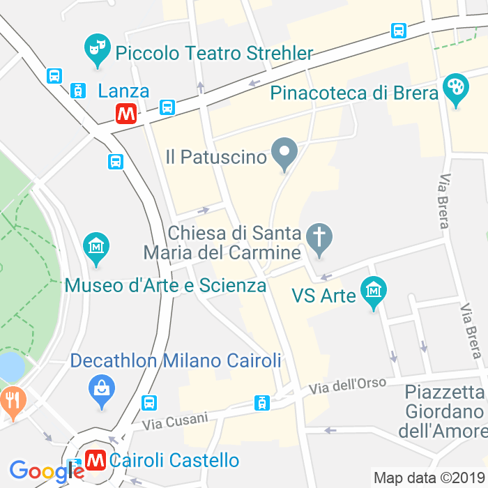 CAP di Via Arco a Milano