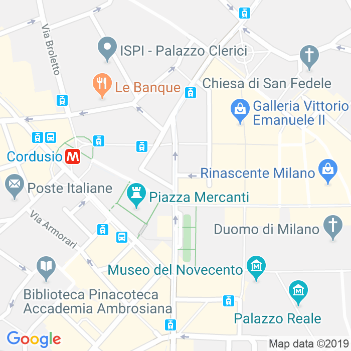 CAP di Via Carlo Cattaneo a Milano