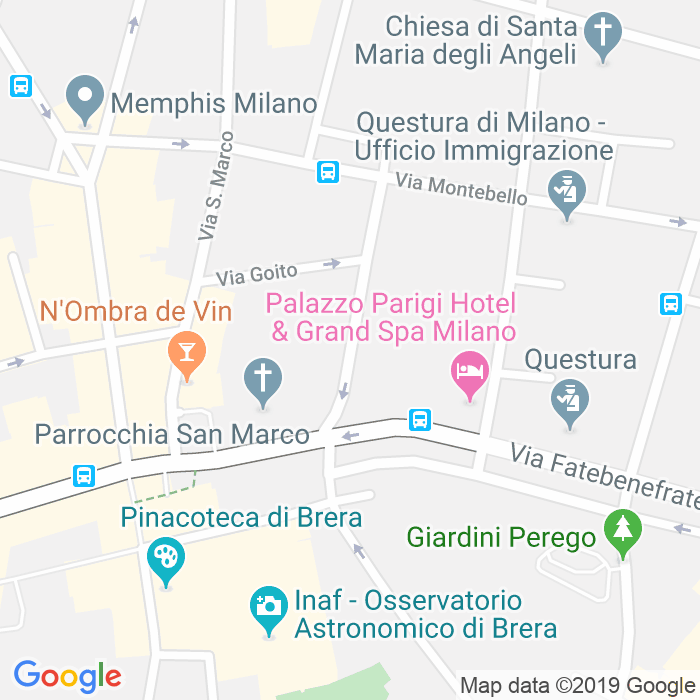 CAP di Via Cernaia a Milano