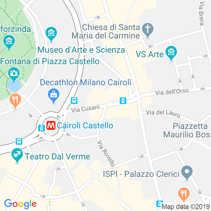 CAP di Via Cusani a Milano