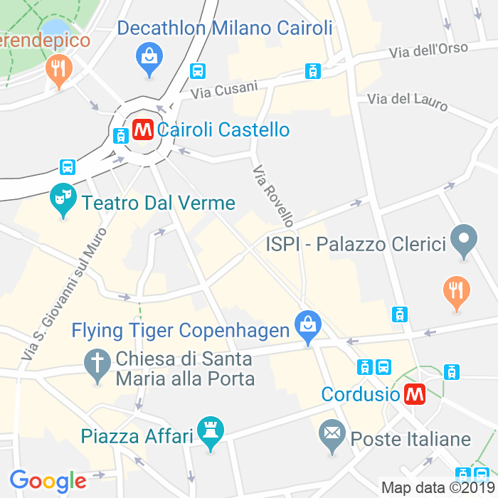 CAP di Via Dante a Milano