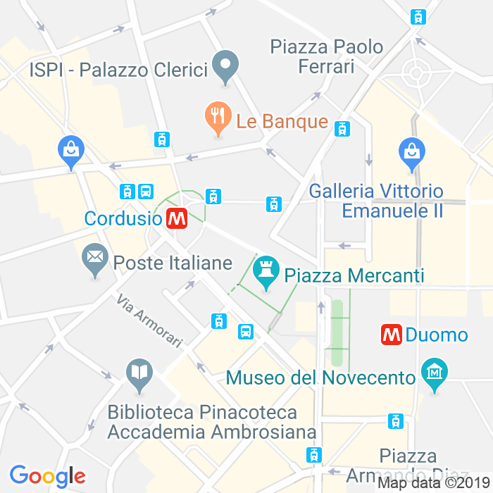 CAP di Via Dei Mercanti a Milano