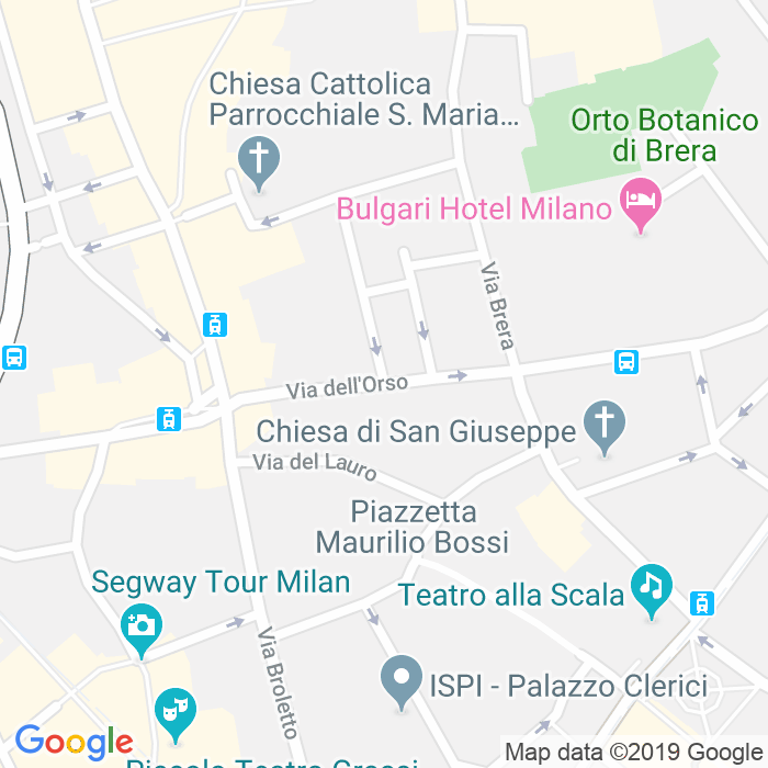 CAP di Via Dell Orso a Milano
