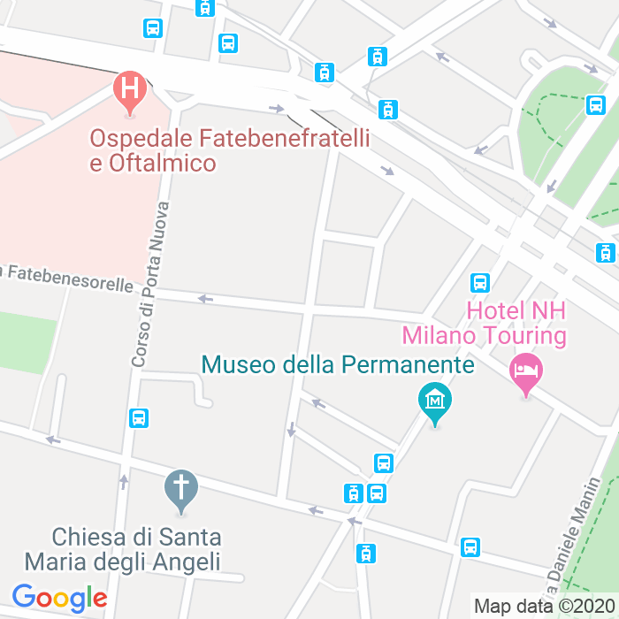 CAP di Via Giuseppe Parini a Milano