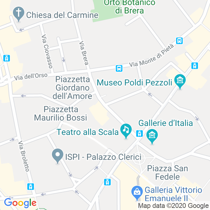 CAP di Via Giuseppe Verdi a Milano