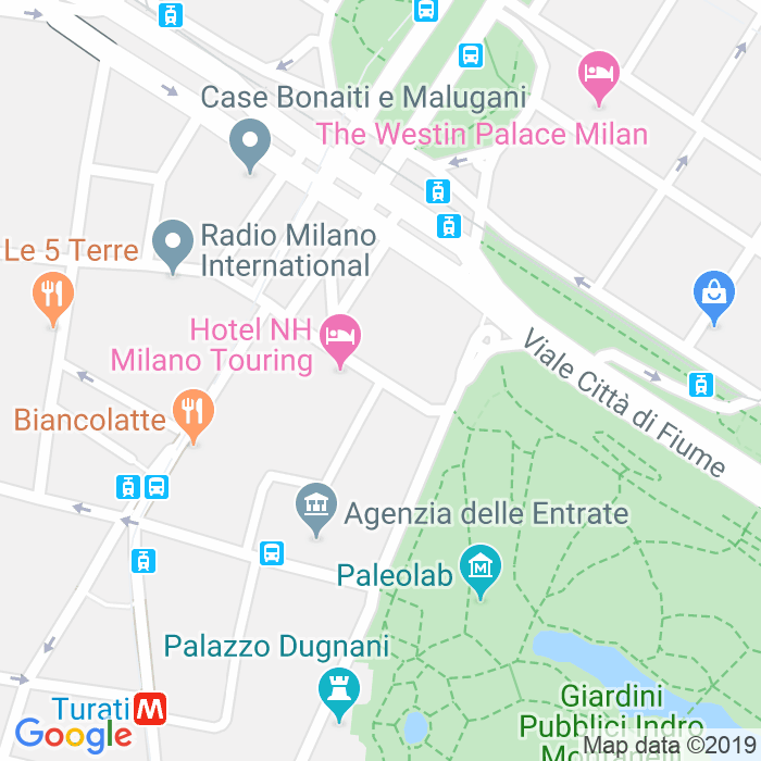 CAP di Via Iginio Ugo Tarchetti a Milano