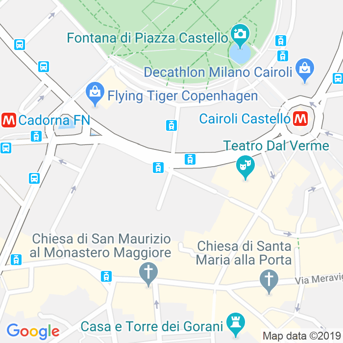 CAP di Via Luigi Illica a Milano