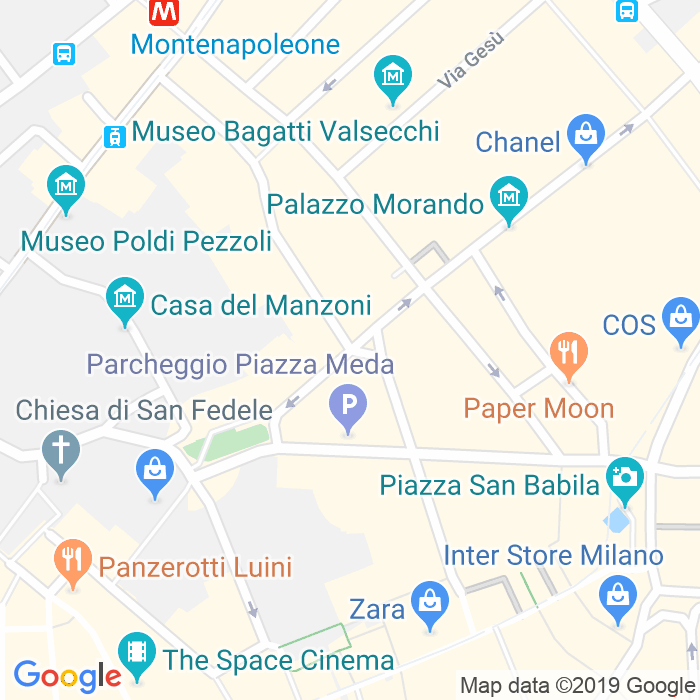 CAP di Via Pietro Verri a Milano