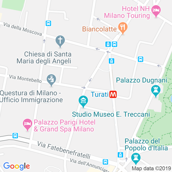CAP di Via Principe Amedeo a Milano