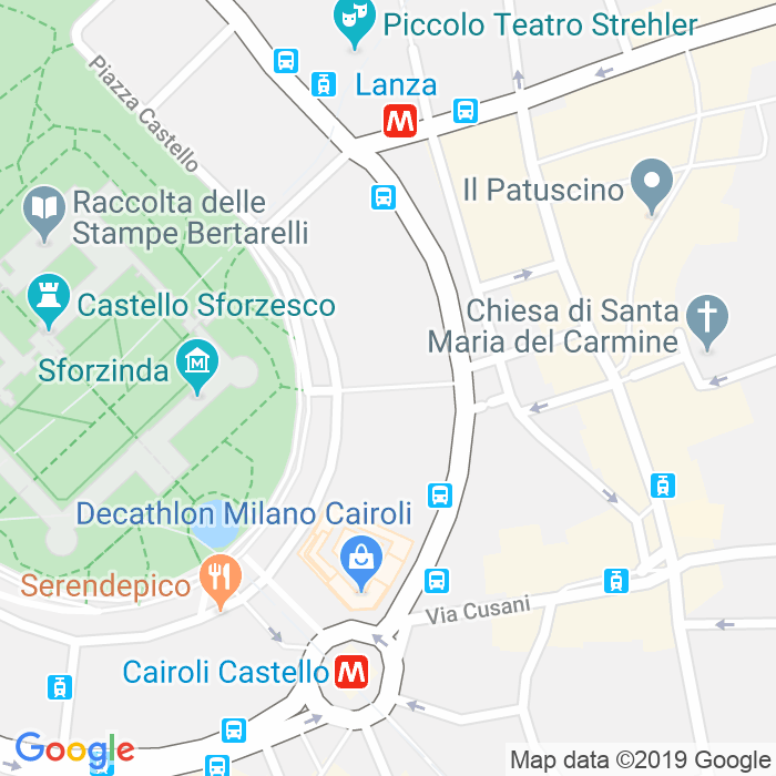 CAP di Via Quintino Sella a Milano