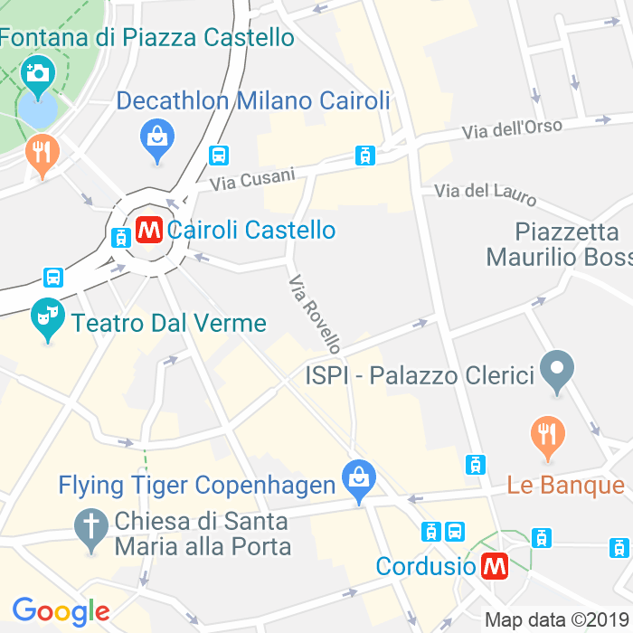 CAP di Via Rovello a Milano